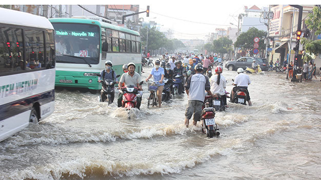 TP Hồ Chí Minh: Dự báo đợt triều cường cuối tháng 10 lên cao vượt báo động III